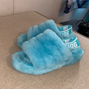 UGG Slippers, Size 7 Women’s (USA), Carolina Blue